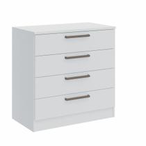 Cômoda Modulada Requinte com 4 Gavetas - Branco Line