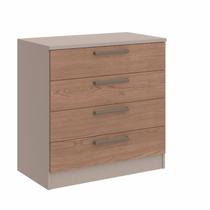 Cômoda Modulada Requinte com 4 Gavetas - Duna Line/Macadâmia Cômoda Modulada Requinte com 4 Gavetas - Duna Line/Macadâmia