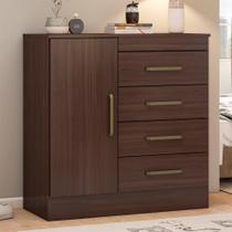 Cômoda Montevidéu 1 PT 4 GV Café Cômoda Montevidéu 1 PT 4 GV Café