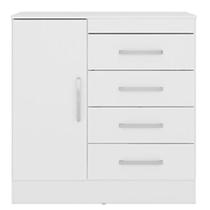 Cômoda Montevideu Branco Rosa Flex - Demóbile