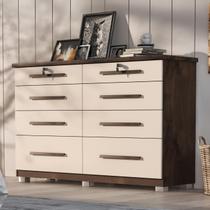 Comoda Monza com Chave 8 Gavetas com Pés Comoda Monza com Chave 8 Gavetas com Pés