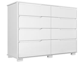 Cômoda Moval Georgia 8 Gavetas Branco
