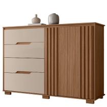 Cômoda Moval Texas 049032 2 Portas 4 Gavetas 105x147x47cm