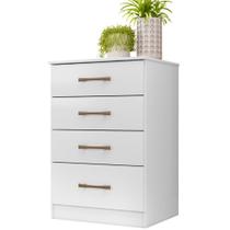 Cômoda MS913 4 Gavetas Branco Moval