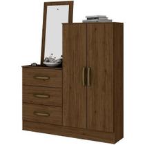 Cômoda Multiuso 02 Portas 03 Gavetas Castanho HP - Briz Cômoda Multiuso 02 Portas 03 Gavetas Castanho HP - Briz