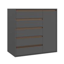 Cômoda Multiuso 5 Gavetas e 1 Porta 100% MDF Select Cômoda Multiuso 5 Gavetas e 1 Porta 100% MDF Select