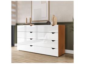 Cômoda Multiuso 8 Gavetas Politorno Móveis Porto Cômoda Multiuso 8 Gavetas Politorno Móveis Porto