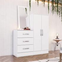 Cômoda Multiuso Chris 2 Portas 3 Gavetas Casa 812 Branco Cômoda Multiuso Chris 2 Portas 3 Gavetas Casa 812 Branco