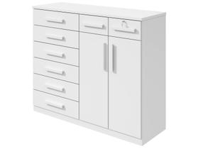 Cômoda Multiuso com Sapateira 8 Gavetas 2 Portas Móveis Lopas Toronto Cômoda Multiuso com Sapateira 8 Gavetas 2 Portas Móveis Lopas Toronto