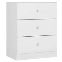 Cômoda Multiuso Manuela para Quarto 3 Gavetas Branco Cômoda Multiuso Manuela para Quarto 3 Gavetas Branco