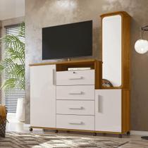 Comoda multiuso Seul freijo/off white