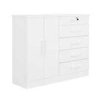 Cômoda New Athos 2 Portas 5 Gavetas C/ Sapateira D Doro Móveis