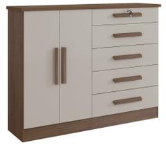 Cômoda New Athos 5 Gavetas Com Sapateira D Doro