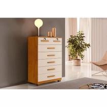 Cômoda New Barcelona com 7 Gavetas Benetil - Cinamomo/Off Cômoda New Barcelona com 7 Gavetas Benetil - Cinamomo/Off
