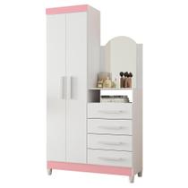 Cômoda New Capri 2 Portas e 4 Gavetas com Espelho - Móveis Albatroz