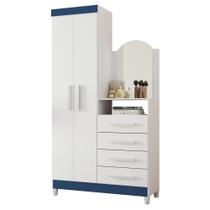 Cômoda New Capri 2 Portas e 4 Gavetas com Espelho - Móveis Albatroz