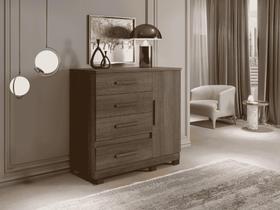 Comoda New Florenca 4 Gavetas e 1 Porta Benetil Imbuia