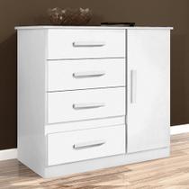 Comoda New Florença branco Benetil Moveis Comoda New Florença branco Benetil Moveis