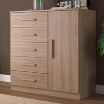 Cômoda New Monaco 1 Porta 5 Gavetas Demolição - Evidencia Móveis