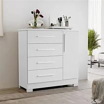 Comoda NT5185 Branca Da Notável 108x108x45 cm