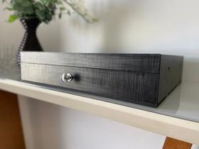 Comoda Organizador Bandeja Gaveteiro Espelhado Porta Cápsulas e Cafeteiras