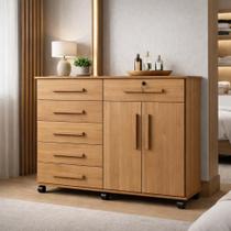 Cômoda Organizadora 6 Gavetas e Sapateira Gran Luxo Nature Cômoda Organizadora 6 Gavetas e Sapateira Gran Luxo Nature