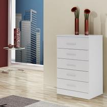 Cômoda Organizadora Grande 5 Gavetas Quarto Casal Branco