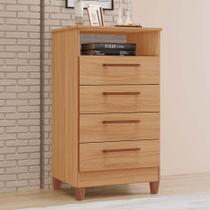 Cômoda Orion 100 MDF 4 Gavetas 1 Deck