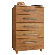 Cômoda Paola com 5 Gavetas Rud Rack Cor Cedro