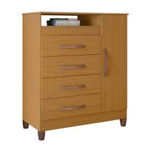 Cômoda Para Quarto 1 Porta 84cm Franci A02 Cinamomo - Mpozenato