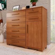 Cômoda para Quarto 1 Portas 8 Gavetas Ônix Expresso Móveis