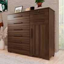 Cômoda para Quarto 1 Portas 8 Gavetas Ônix Expresso Móveis Cômoda para Quarto 1 Portas 8 Gavetas Ônix Expresso Móveis