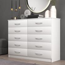 Comoda para Quarto 10 Gavetas Marbela Branco Comoda para Quarto 10 Gavetas Marbela Branco