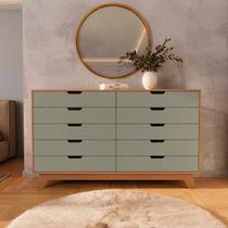 Cômoda para Quarto 10 Gavetas MDF/ MDP Alice Yescasa Marrom/Verti/Castanho Cômoda para Quarto 10 Gavetas MDF/ MDP Alice Yescasa Marrom/Verti/Castanho