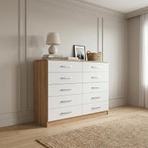 Cômoda para Quarto 10 Gavetas Premium Branco e Demolição Yescasa Cômoda para Quarto 10 Gavetas Premium Branco e Demolição Yescasa