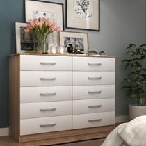 Cômoda para Quarto 10 Gavetas Premium Marbela