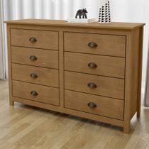 Cômoda Para Quarto 125cm Com 8 Gavetas Lázio Freijó F07 - Mpozenato Cômoda Para Quarto 125cm Com 8 Gavetas Lázio Freijó F07 - Mpozenato