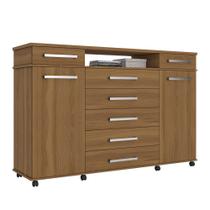 Cômoda para quarto 170cm com 7 gavetas London 7130 Amêndola Touch Demóbile