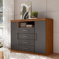 Cômoda para Quarto 2 Portas 4 Gavetas 1 Nicho Master