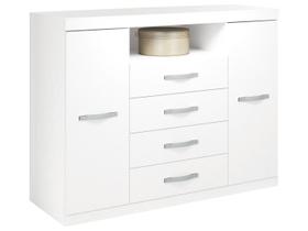 Cômoda para Quarto 2 Portas 4 Gavetas 1 Nicho Master