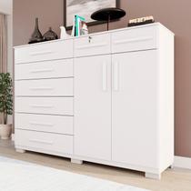 Cômoda para Quarto 2 Portas 8 Gavetas Esmeralda Expresso Móveis Cômoda para Quarto 2 Portas 8 Gavetas Esmeralda Expresso Móveis