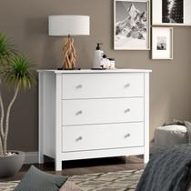 Cômoda para Quarto 3 Gavetas 80cm x 72,8cm