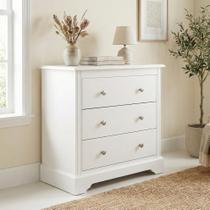 Cômoda Para Quarto 3 Gavetas em MDF 80cm Louise