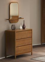 Cômoda para Quarto 3 Gavetas Madeira Maciça Modena