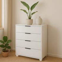 Cômoda para Quarto 4 Gavetas 100% MDF Altezza