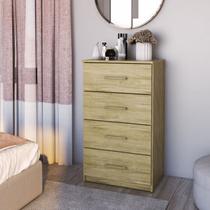 Cômoda para Quarto 4 Gavetas 2330 Marrom/Mel Cômoda para Quarto 4 Gavetas 2330 Marrom/Mel