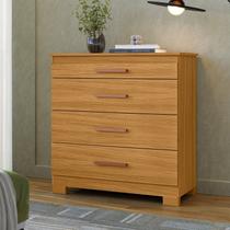 Cômoda para Quarto 4 Gavetas 90,4cm com Organizador de Jóias Dakota Marrom/Carvalho Americano Cômoda para Quarto 4 Gavetas 90,4cm com Organizador de Jóias Dakota Marrom/Carvalho Americano