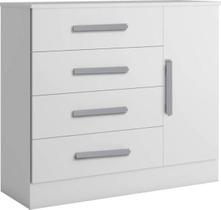 Cômoda para quarto 4 gavetas com sapateira - Zeus Bianchi Cômoda para quarto 4 gavetas com sapateira - Zeus Bianchi