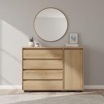 Cômoda para Quarto 4 Gavetas e 1 Porta MDF Aurora Cômoda para Quarto 4 Gavetas e 1 Porta MDF Aurora
