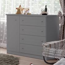 Cômoda para Quarto 4 Gavetas e 1 Porta Mississipi Cômoda para Quarto 4 Gavetas e 1 Porta Mississipi